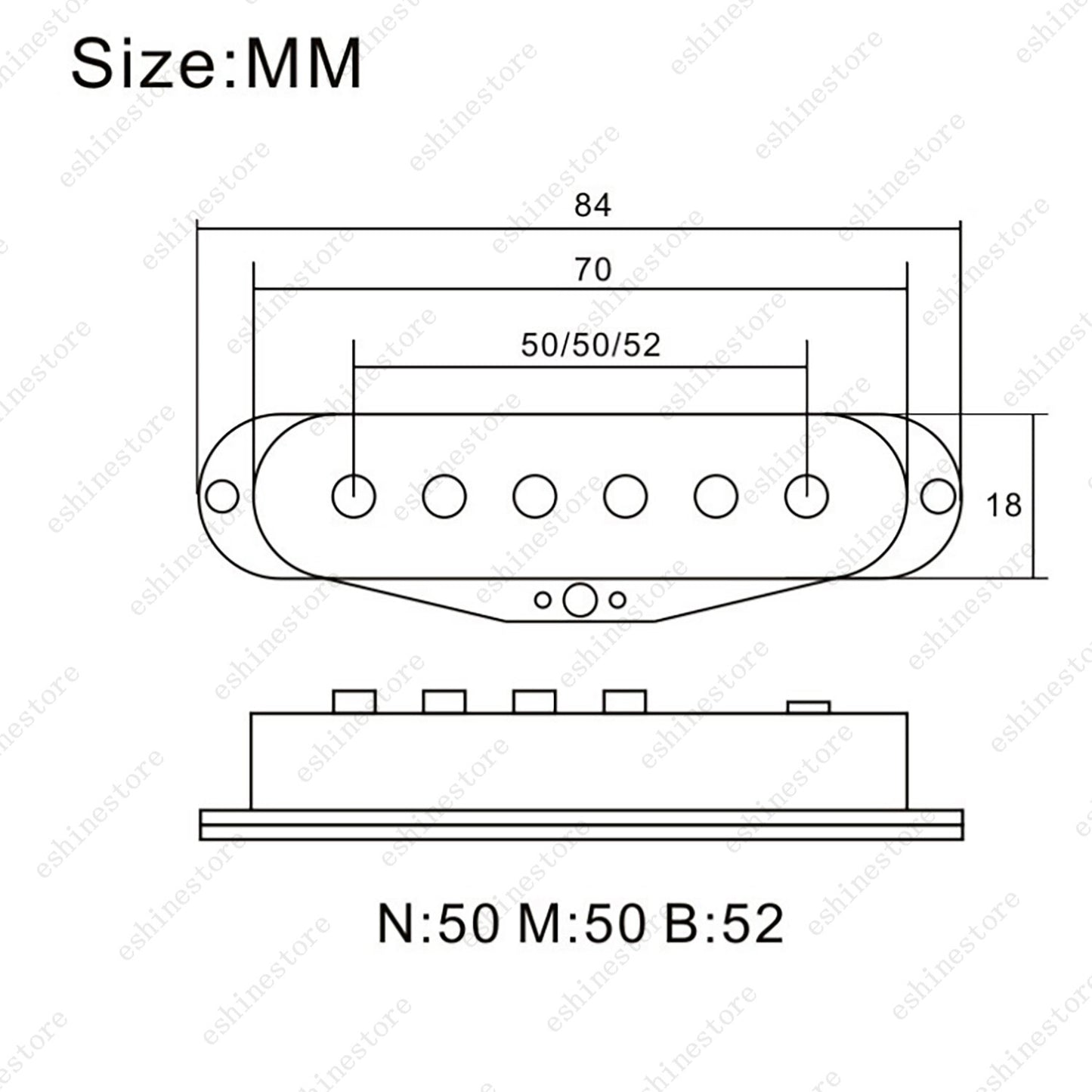 11 Color Flat Top Single Coil Pickup Part Kit Alnico 5 Pole Pieces Fiber Bobbin