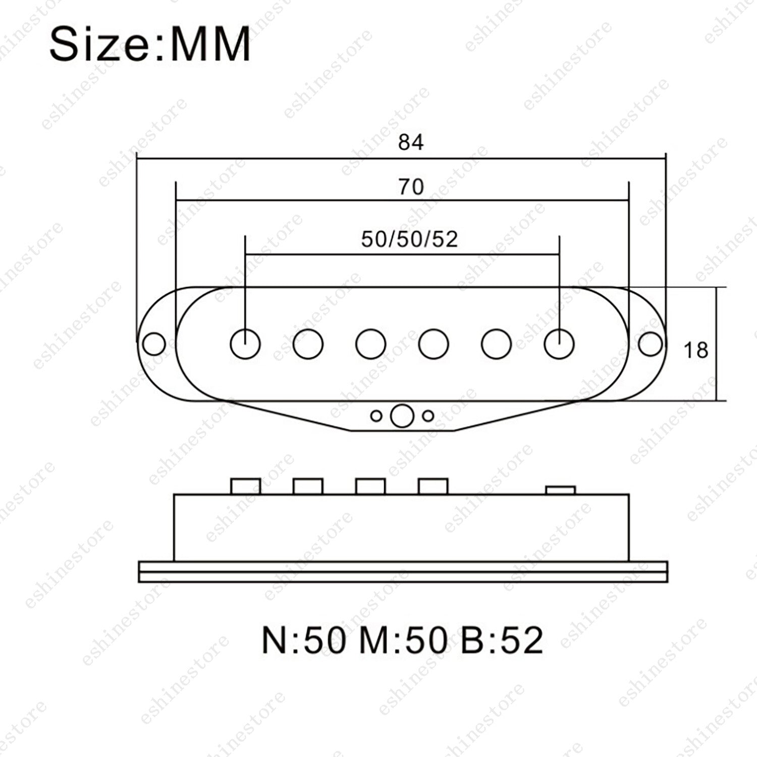 11 Color Flat Top Single Coil Pickup Part Kit Alnico 5 Pole Pieces Fiber Bobbin