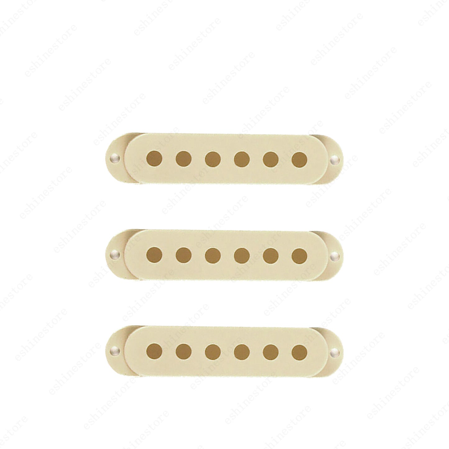 3 Pcs Plastic SSS Single Coil Pickup Covers For Fender SQ Strat multiColors