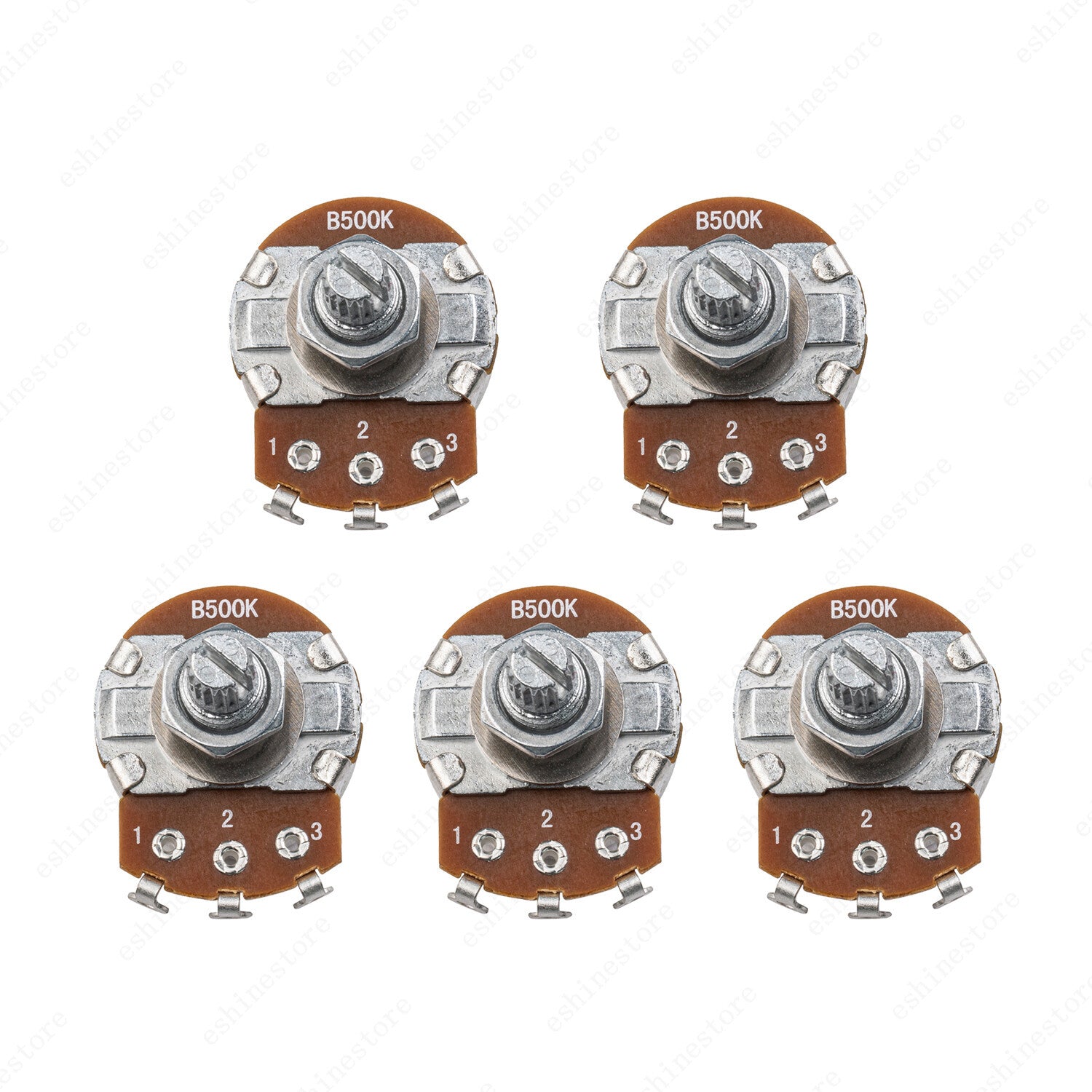 1-10Pcs Guitar Large Potentiometer Long 18mm A/B 250k 500k Volume Tone Taper Pot