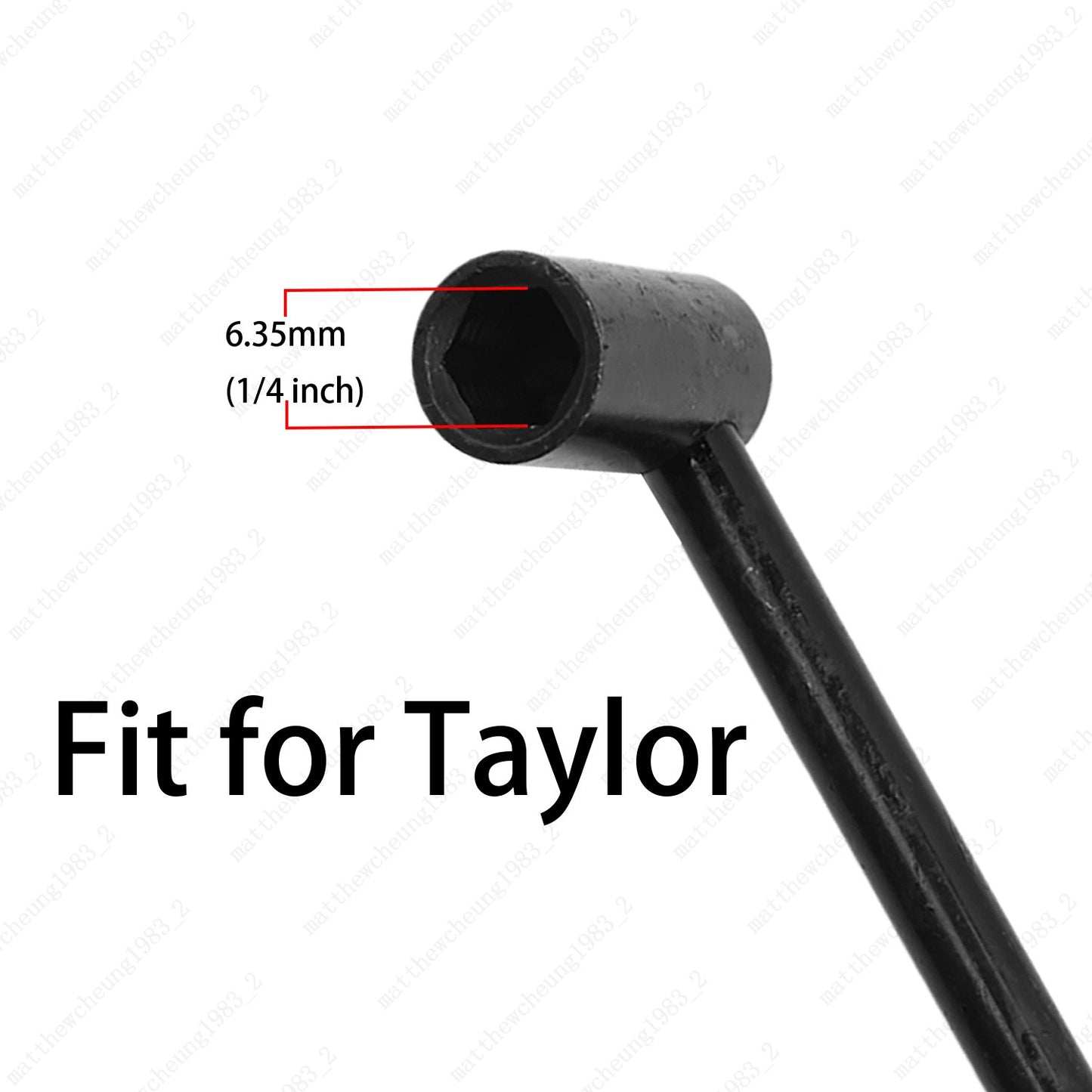 Guitar Wrench 6.35mm (1/4") Long Truss Rod Adjustment Tool for Taylor Guitar