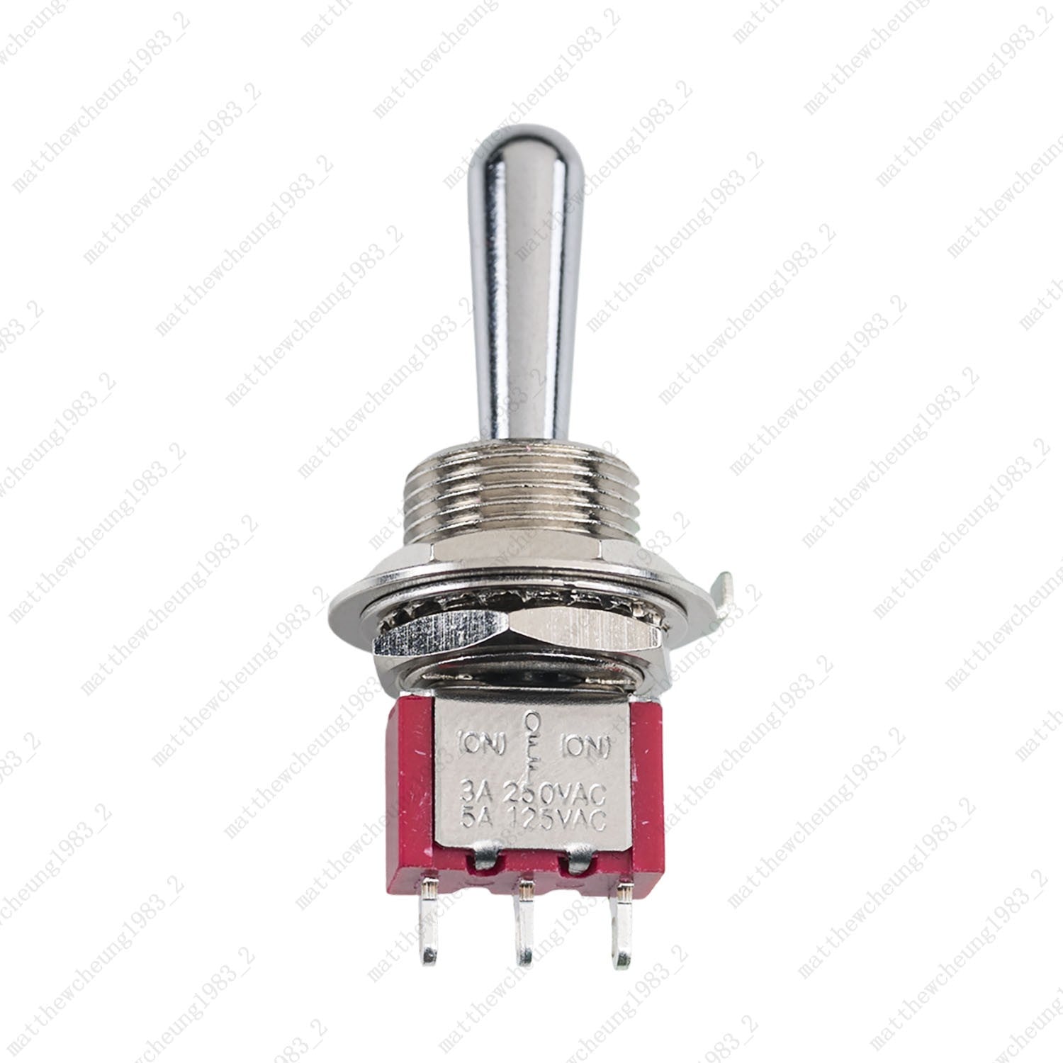 1/3/5 xGuitar Momentary SPDT 3Pin 3-Position (ON)-OFF-(ON) Fat Bat Toggle Switch