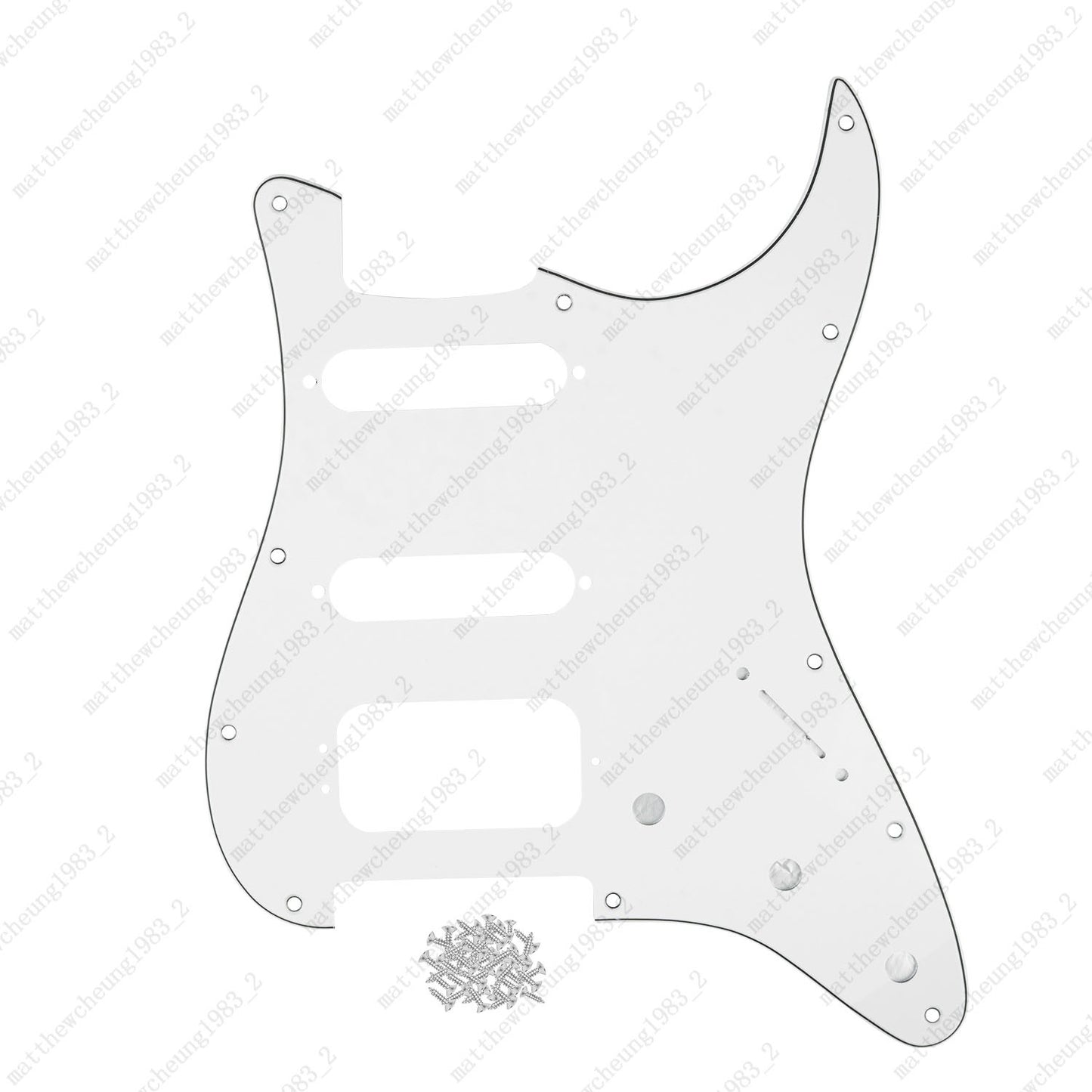 3-Ply 11-Hole HSS Pickguard (3-Screw Hum) For US MIM Fender Modern Multicolors