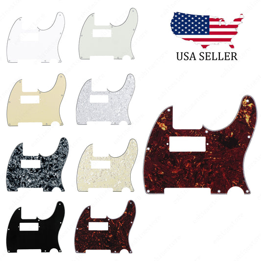 8 Hole Mini Humbucker Style Guitar Pickguard Scratch Plate For Fender Telecaster