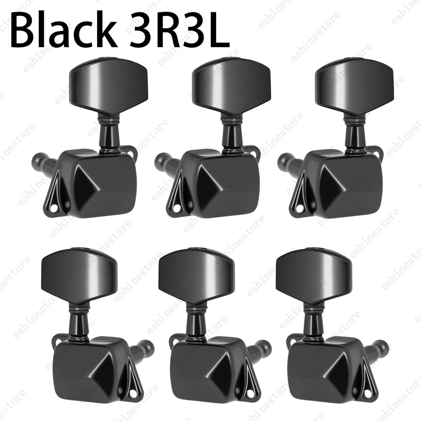 Guitar Tuning Pegs Machine Head Semiclosed Tuner 1:15 Ratio For Acoustic Guitar