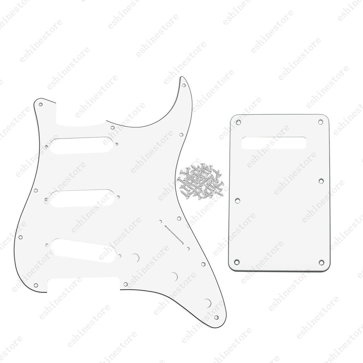 Guitar SSS 3Ply Pickguard&Back Plate for USA MIM Standard Fender ST Multicolors