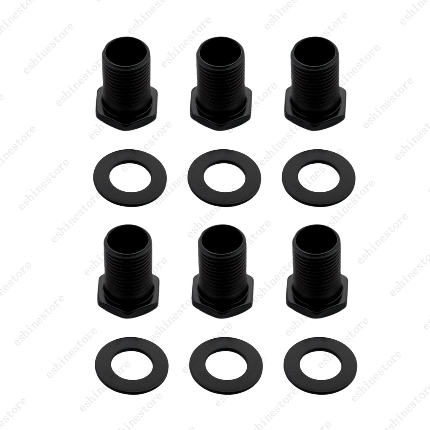 1 Set (6 Pcs) Guitar Machine Heads Tuners Nuts/ Bushings/Ferrules and Washers