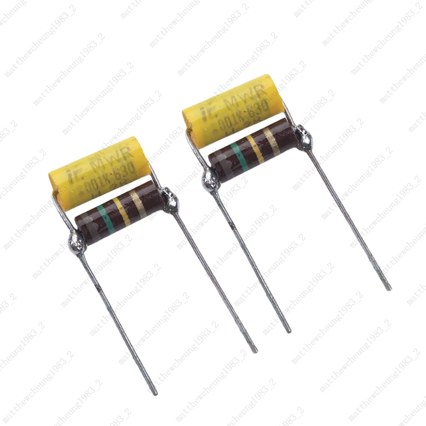 2Pcs Guitar Treble Bleed Circuit .001uF 630V Film Cap with 150K Resistor Upgrade