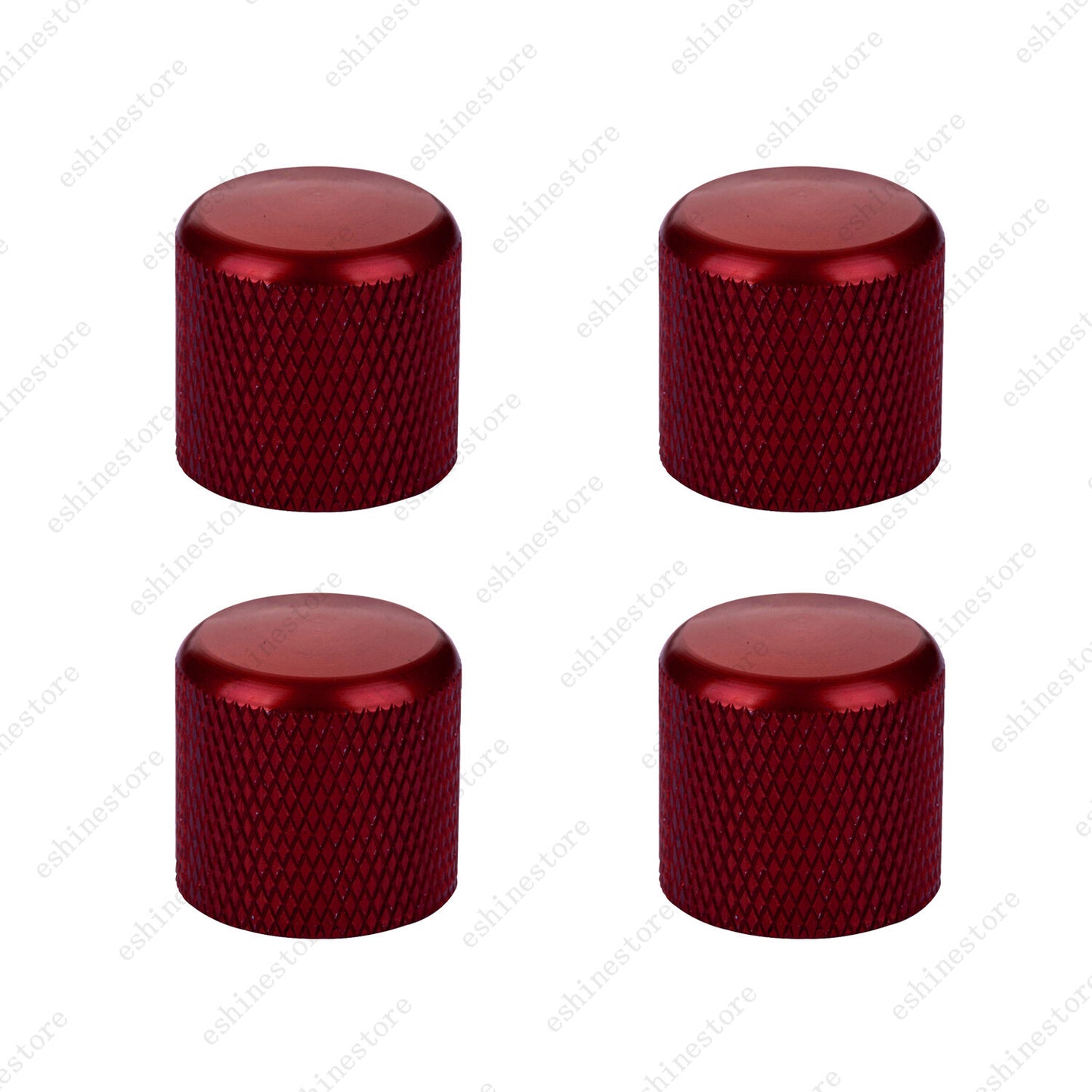 1-4 Pcs Volume Tone Control Knobs Metal Dome Button Caps For Guitar Bass