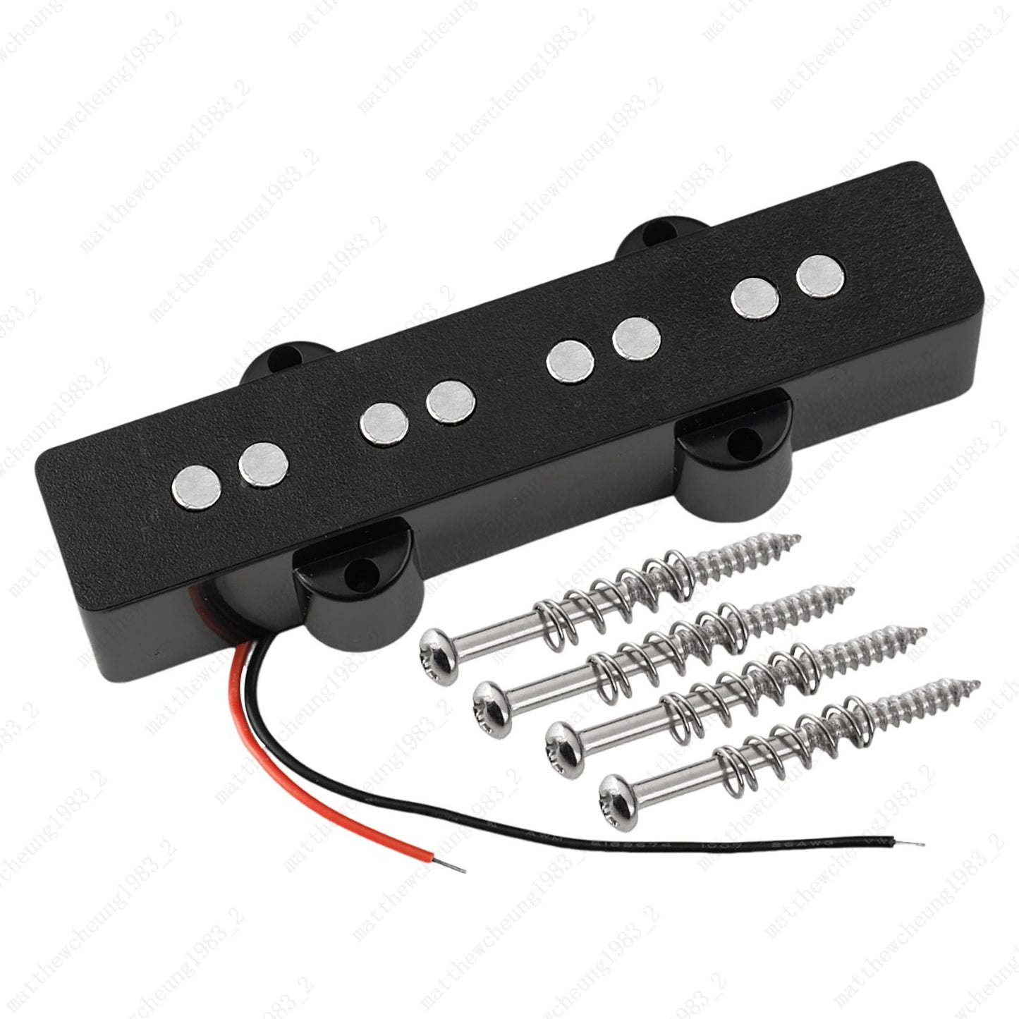 Open-style Ceramic 4-string 94mm Bridge Pickup w/ Screw Spring for JB Jazz Bass