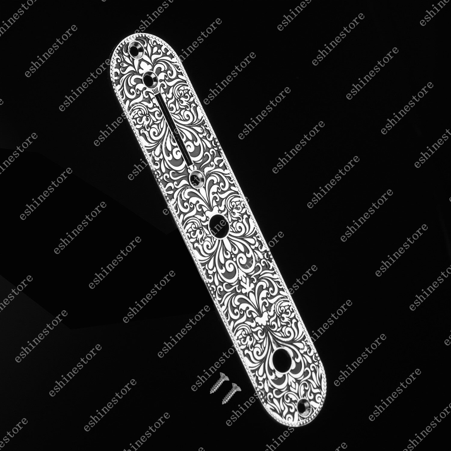 1 Piece Guitar Vintage Carving Design Control Plate 8.5MM For Telecater Guitar
