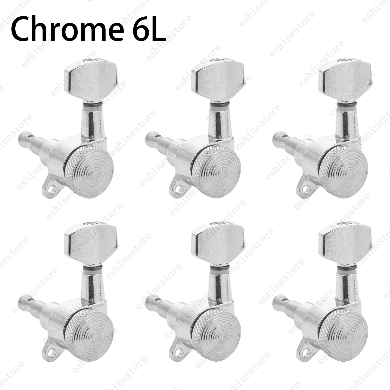 Inline Guitar Tuning Peg Locking Tuners Machine Heads Key 1:18 for Strat ST