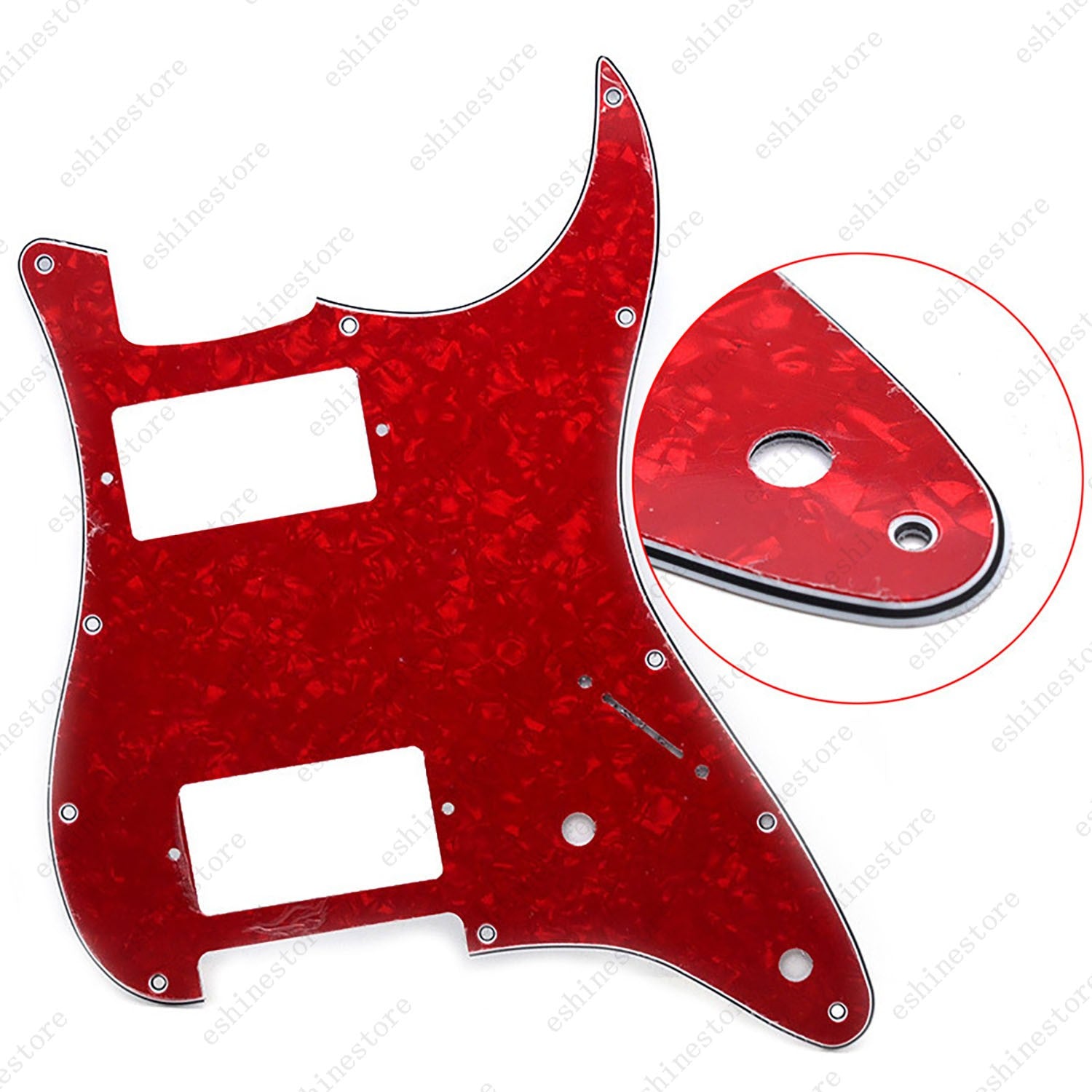 11 Holes HH hunbucker Strat Style Pickguard For Stratocaster Various Colors