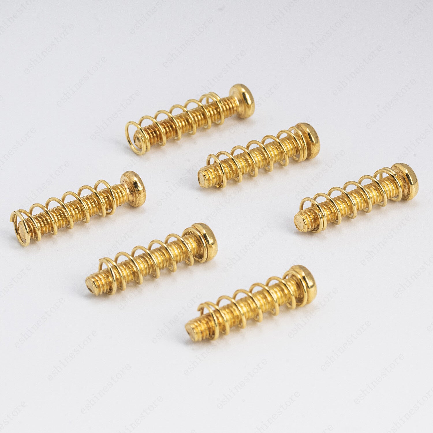 Guitar saddle screws and springs for bridge or tremolo M3 x 18mm in 3 Colors