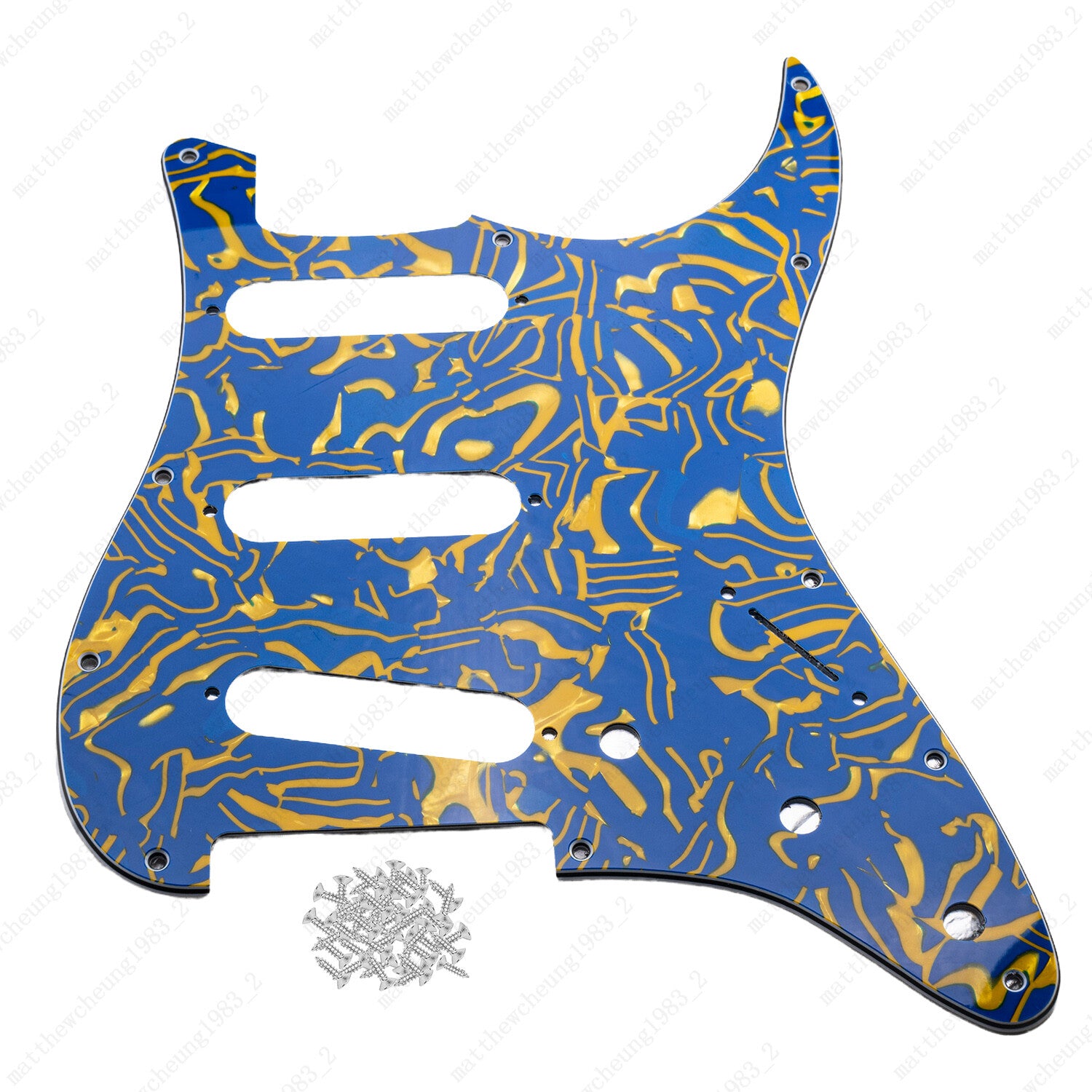SSS Style11 Hole Pickguard Pickups with Screws for USA MIM Standard Fender Start