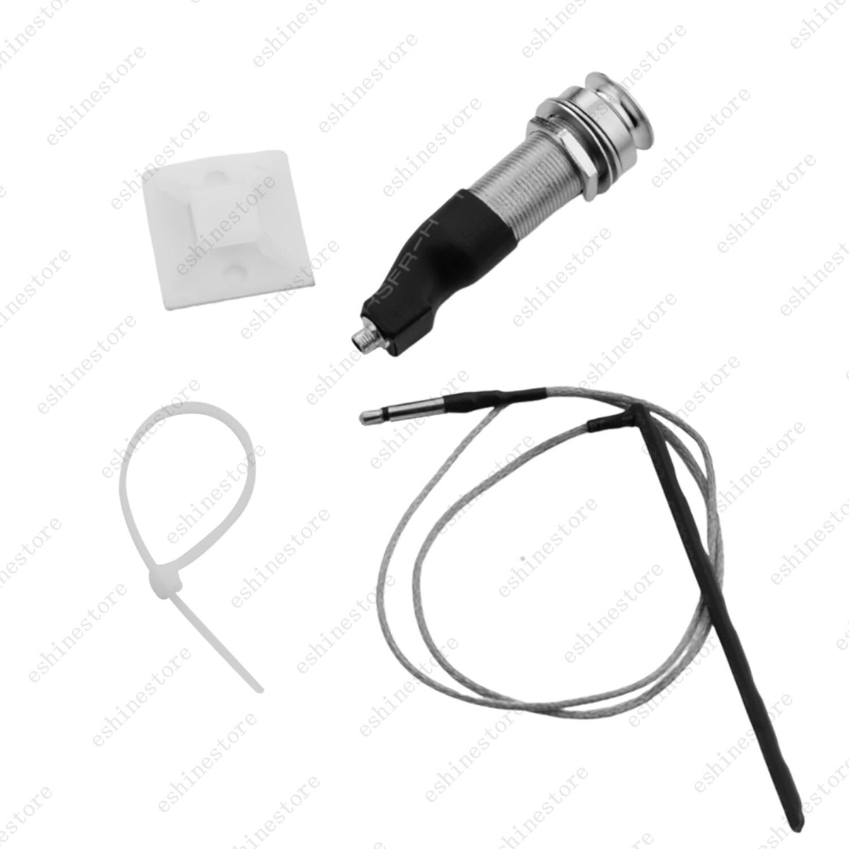 1x Stereo End Pin Jack 1/4" W/ Piezo Pickup Under Saddle for Acoustic Guitar
