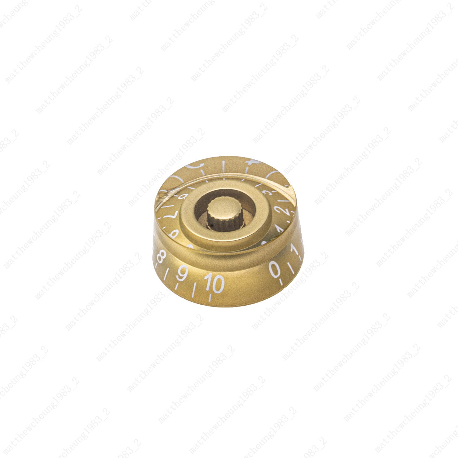 4 Pcs Gold&White Electirc Guitar Control Knobs Speed Dial Knobs fits Les Paul SG