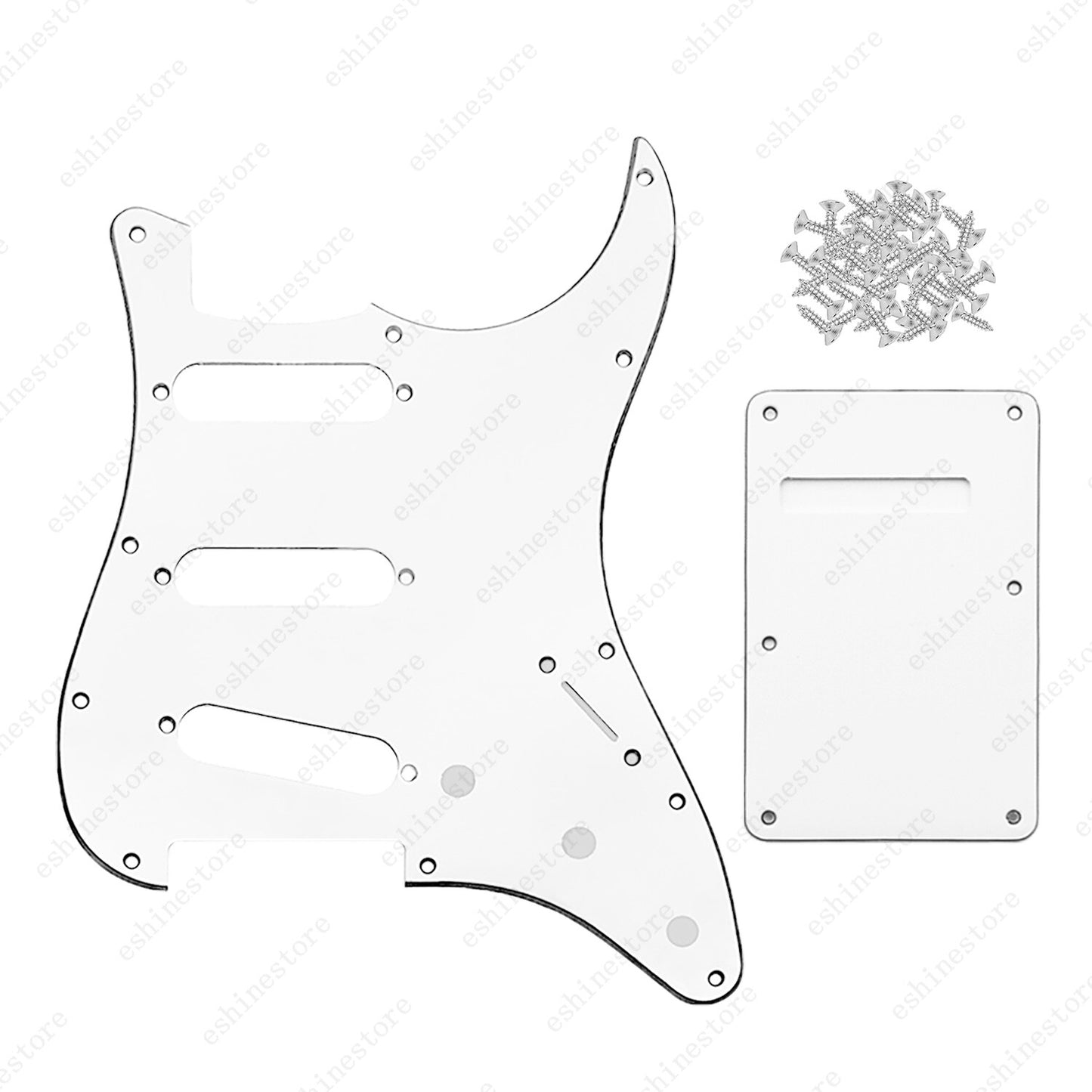 11 Hole SSS 3 Ply Guitar Pickguard&Back Plate for USA MIM Standard Fender Start