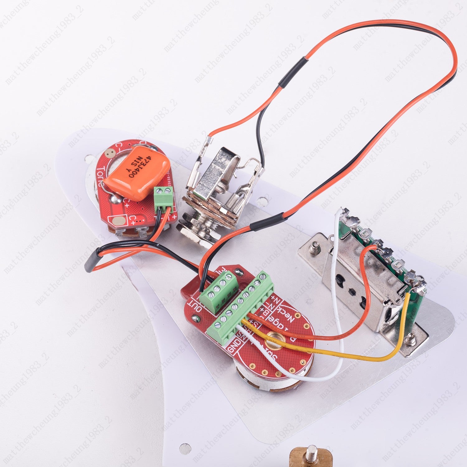 Solderless H-H Wiring Harness Upgrade+3-Way Switch+Treble Bleed for Stratocaster