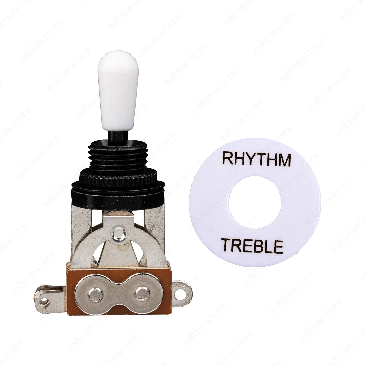NEW BLACK 3-Way Toggle Switch & Plate For Gibson/Epiphone Les Paul Guitar