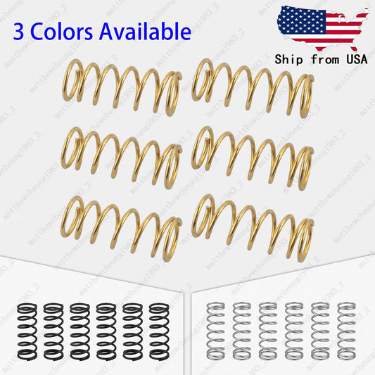 6pcs 4.5x15mm Metal Straight Spring for Humbucker Pickup & Guitar Bridge Saddle