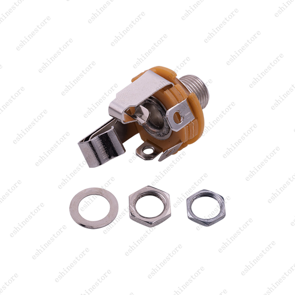 Electric Guitar 4Pins Stereo Output/Input Jack Socket with Switch for Bass