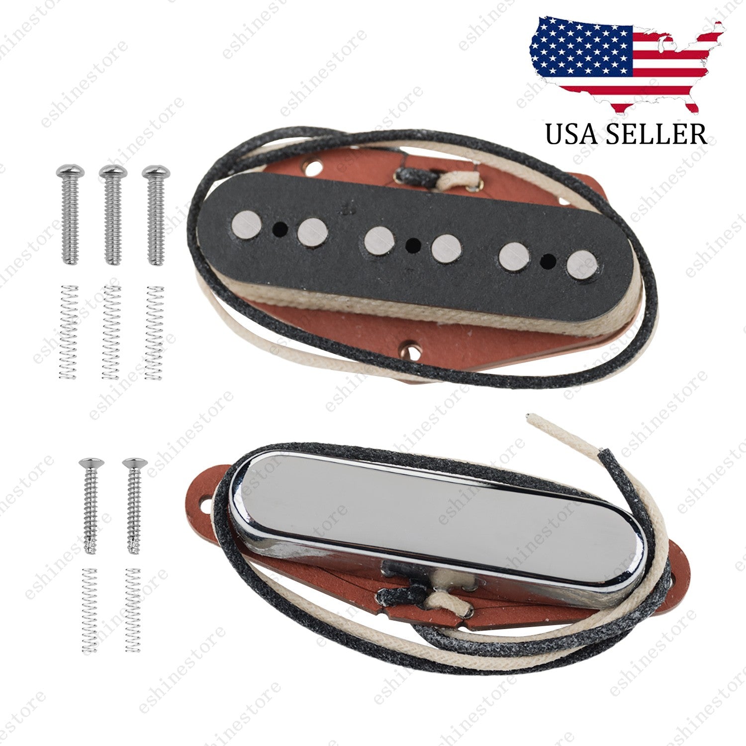 Electric Guitar Vintage Alnico5 Magnet Single Coil Neck & Bridge Pickup for TELE