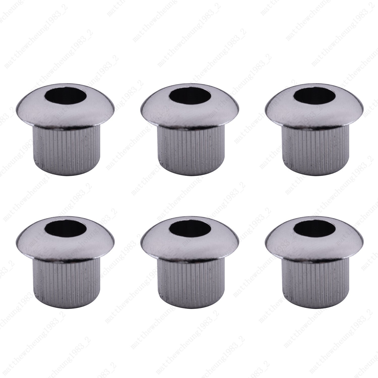 6Pcs Plastic Vintage/Modern 6mm to 10mm Guitar Tuner Conversion Bushings