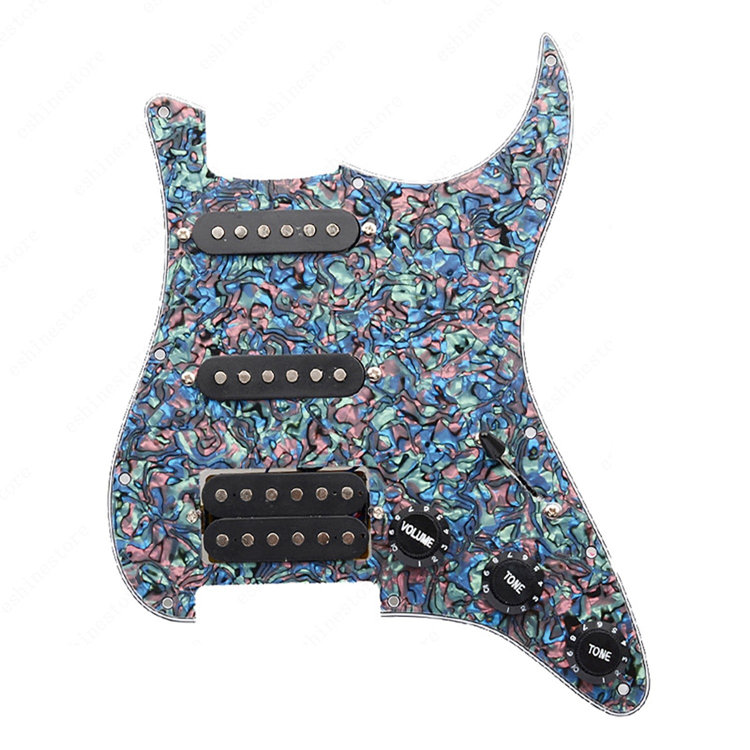 11 Hole SSH Strat Style Loaded Pickguard For Stratocaster Various Colors US SHIP