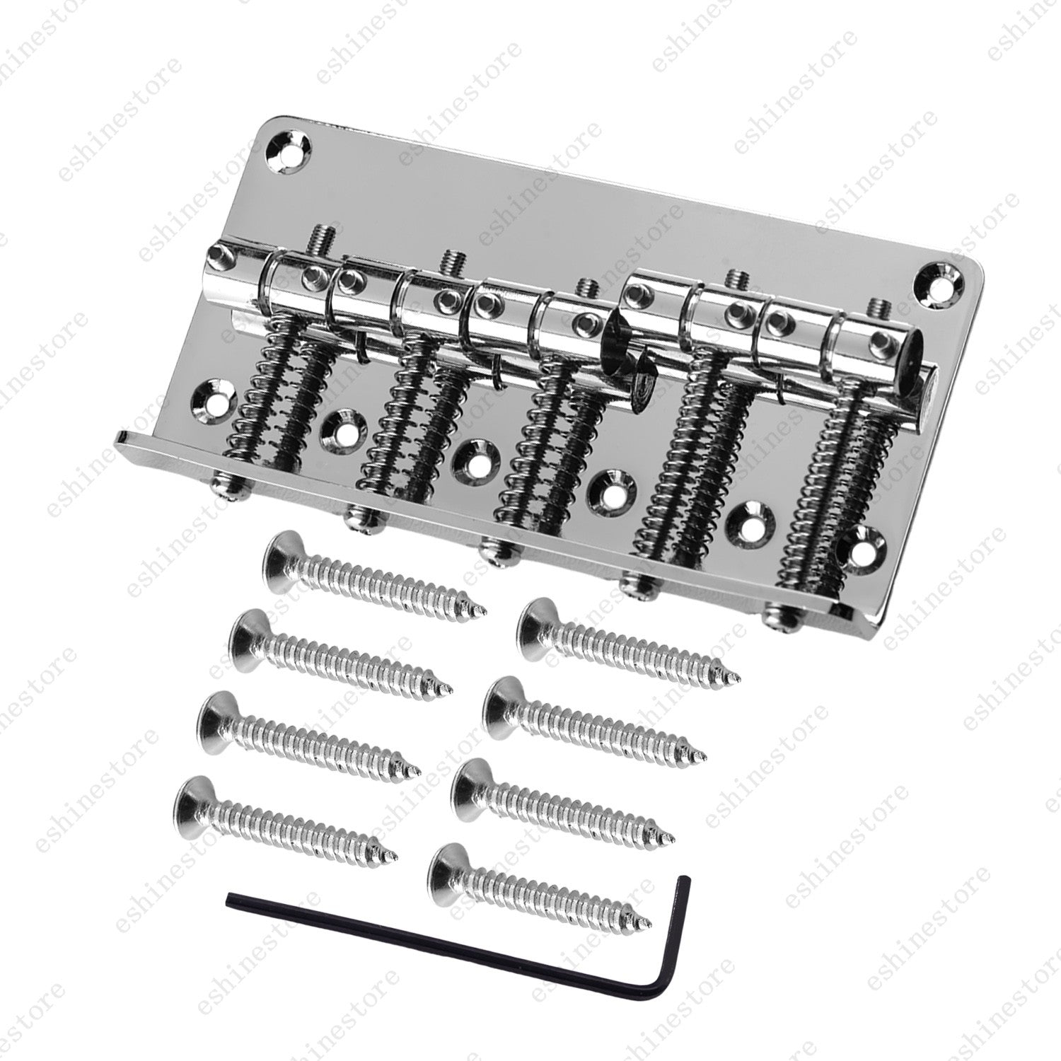 5-String 98MM  Fixed Bridge 5-Saddles For Jazz/Precision Bass Guitar in 3Colors