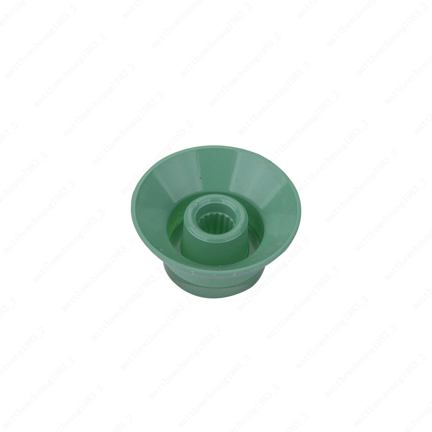4x Bell Knobs 18 Fine Spline Top Hat Knobs For SG Les Paul Guitar Green White