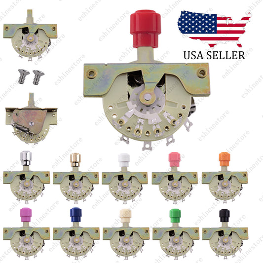 11 COLOR Guitar 3-Way Vintage Style Pickup Selector Switch w/ Tip For Tele ST