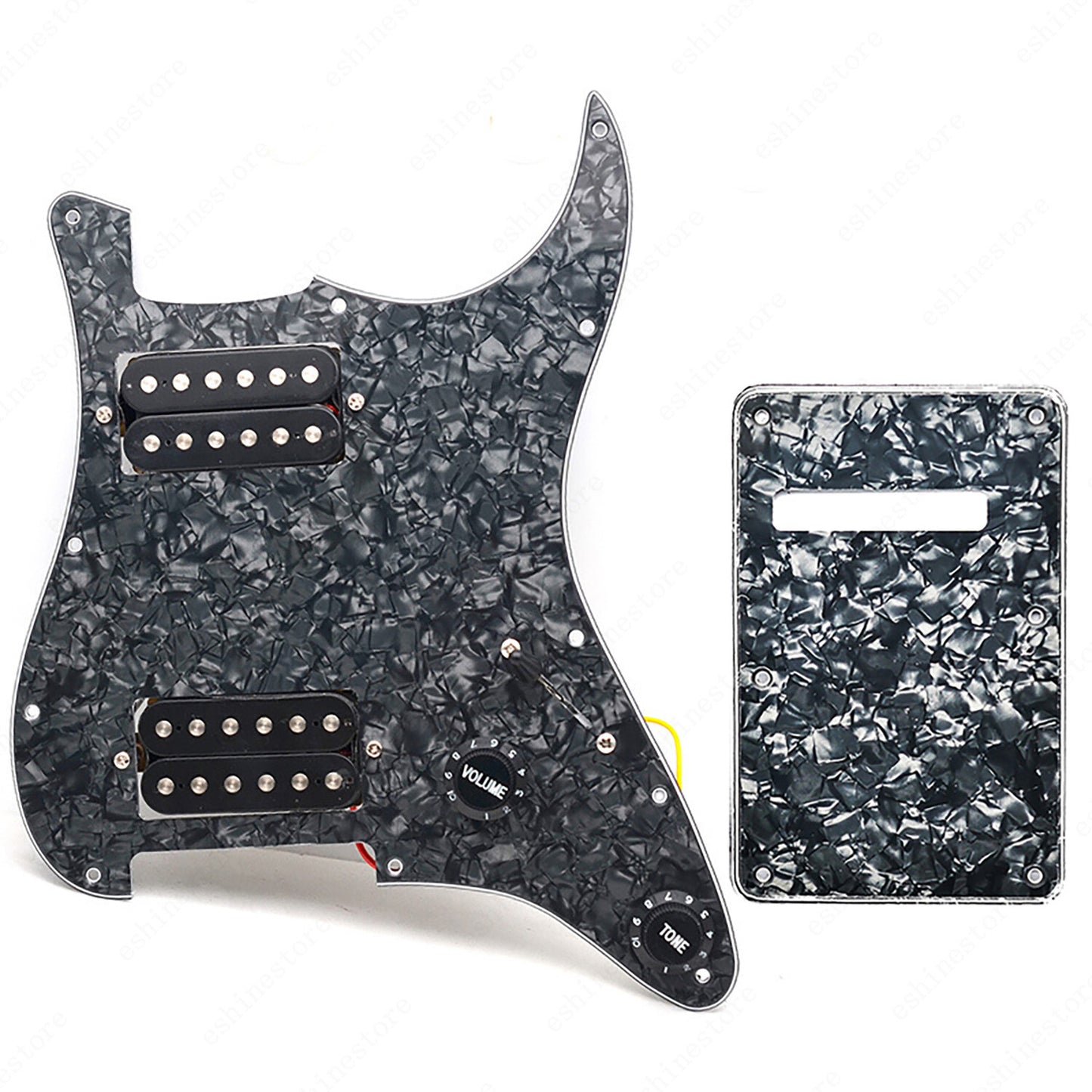 11 Hole Guitar HH Loaded Pickguard Set & Back Plate for SQ FENDER Stratocaster