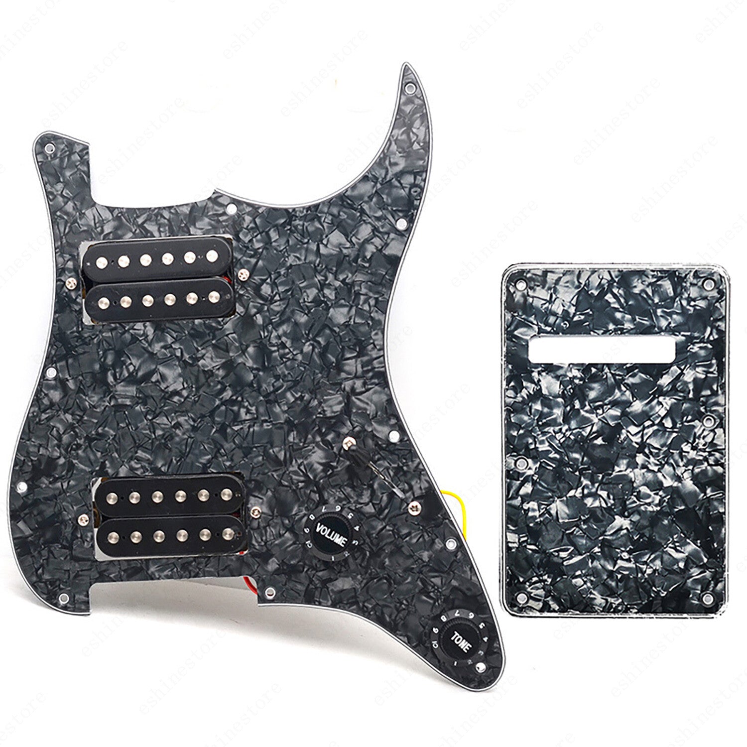 11 Hole Guitar HH Loaded Pickguard Set & Back Plate for SQ FENDER Stratocaster