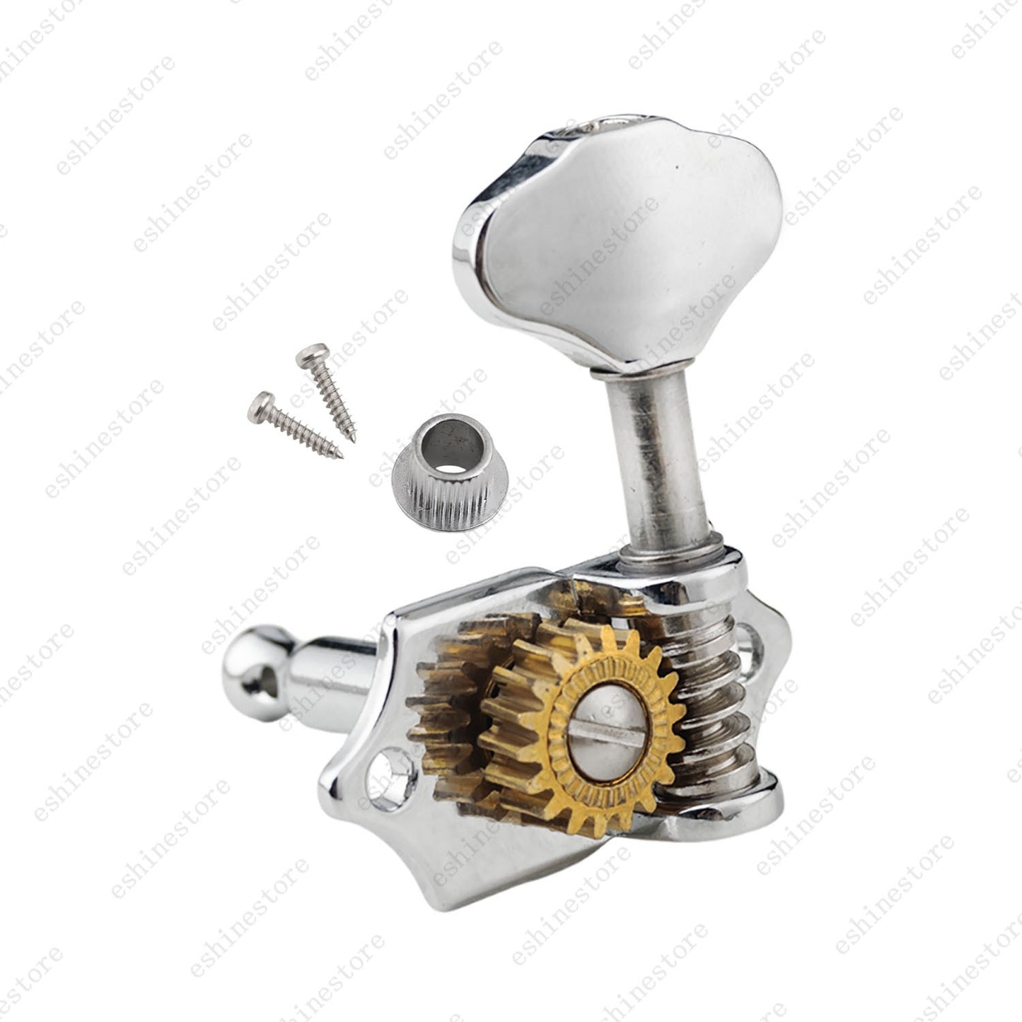 Open-Gear Guitar Tuning Pegs Machine Heads 1:18 Gear Ratio for Acoustic Guitar