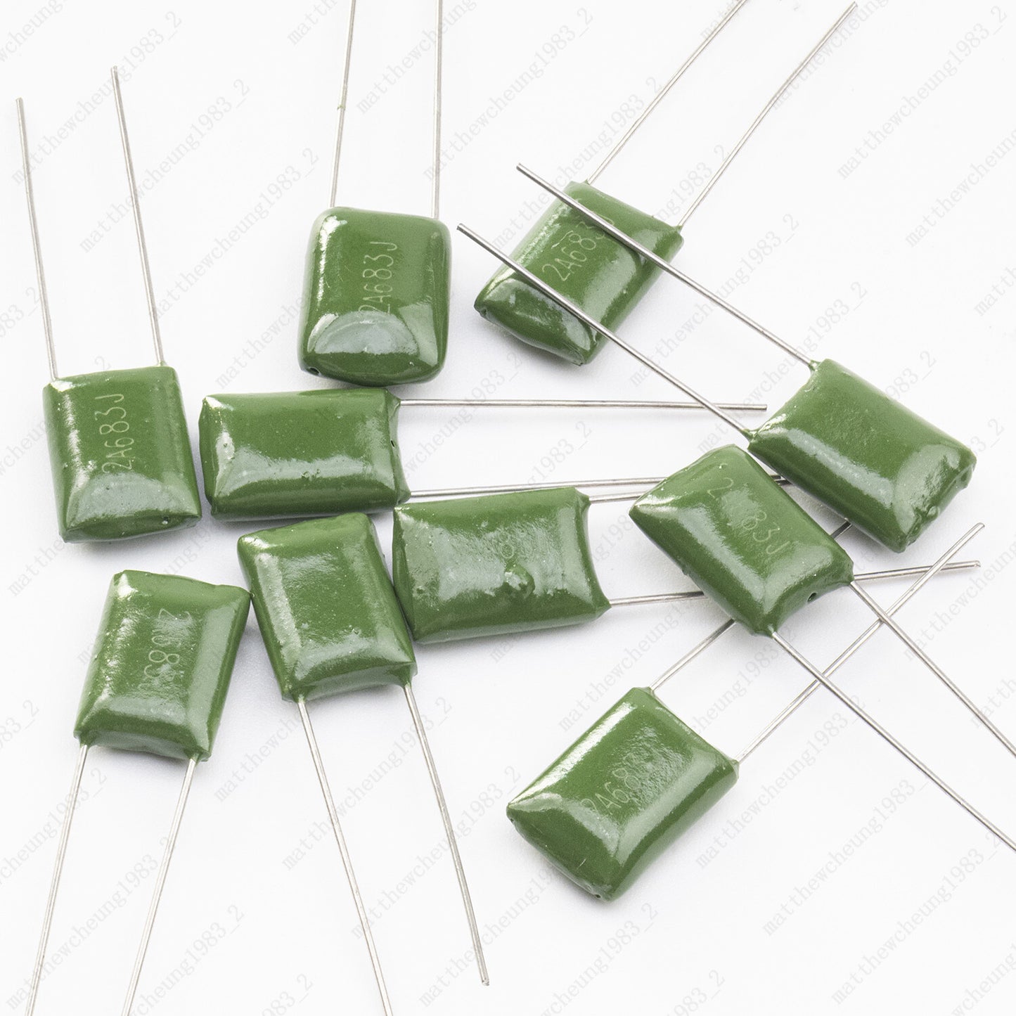 Set of 10 Polyester Film Capacitors .033/.068/.022/.047uf - 100v Guitar Tone