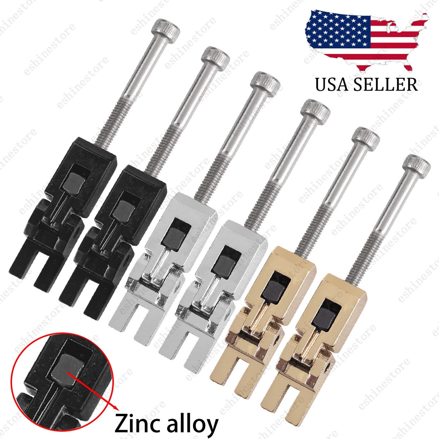 6PCS Double Locking Tremolo Saddles for Floyd Rose with Stainless Steel Screws