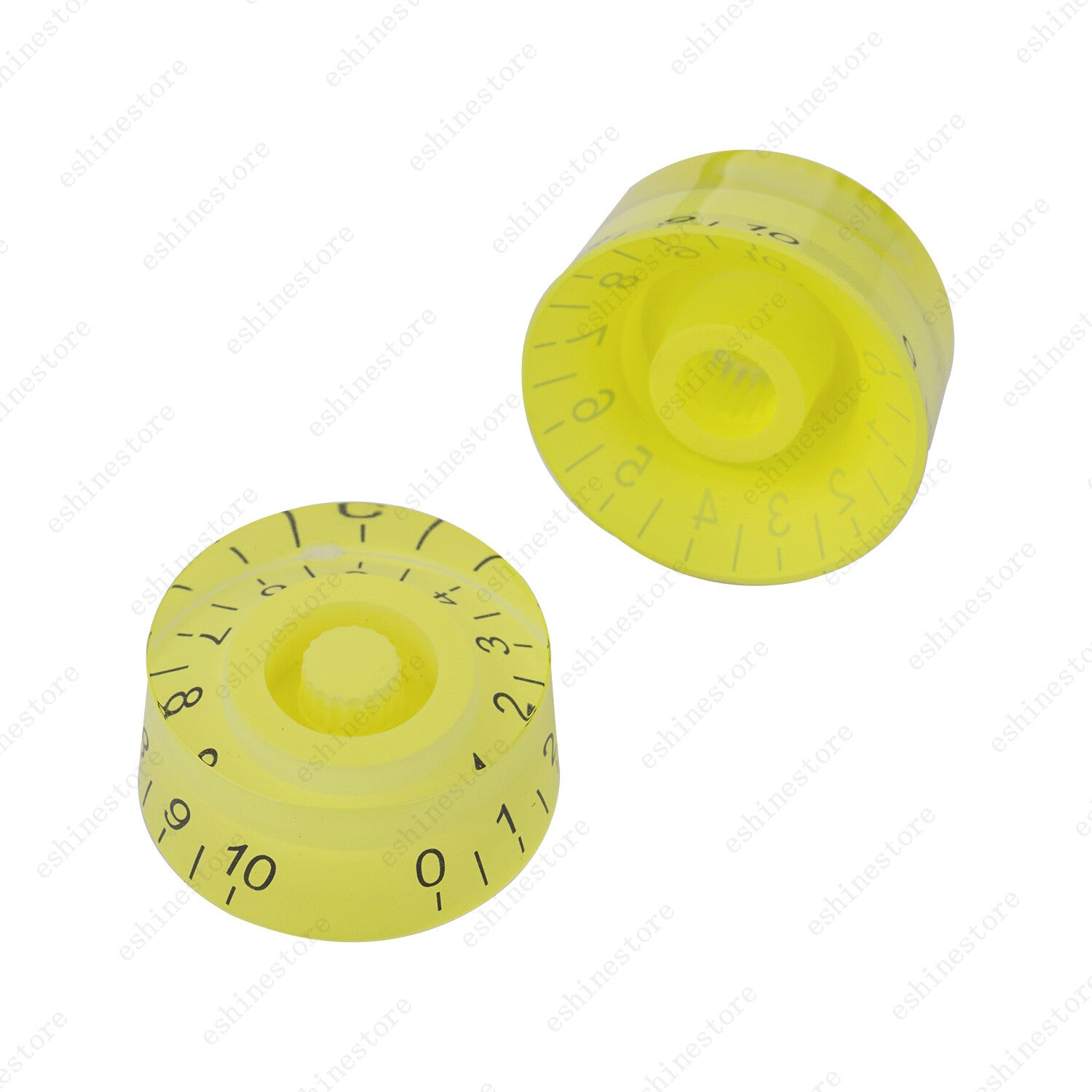 4 Pcs Yellow Electirc Guitar Control Knobs Speed Dial Knobs for Les Paul SG