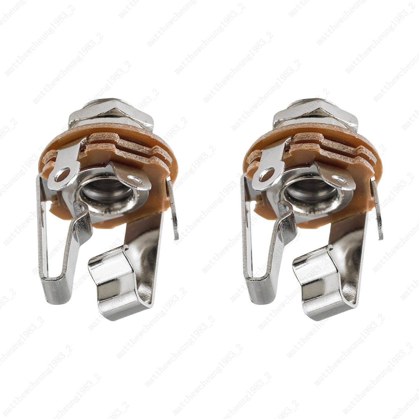 1/2/5 x Electric Guitar Bass 1/4'' 6.35mm Stereo Input Output Jack Socket-Nickel