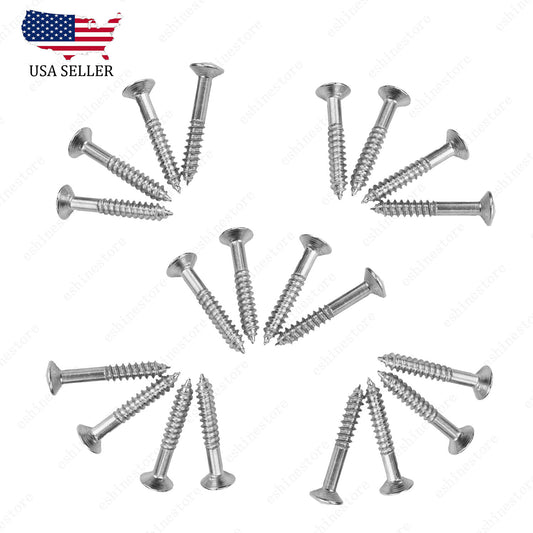 20x Humbucker Pickup Ring Frame Mounting Screws 2.5*18mm For LP SG Chrome