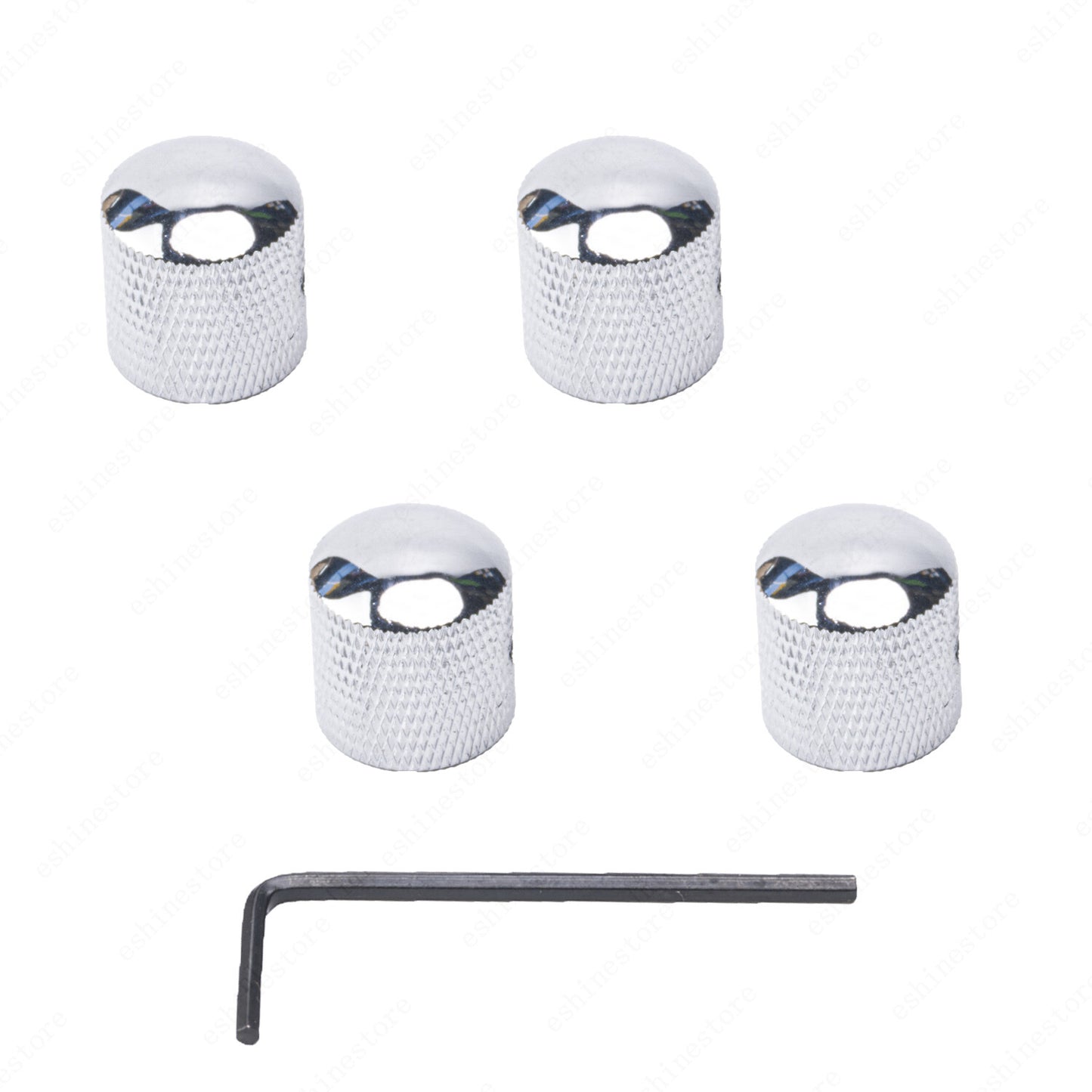 1/2/3/4 Pcs Guitar Volume Tone Control Knobs 18/24 Spline Metal For Strat LP SG