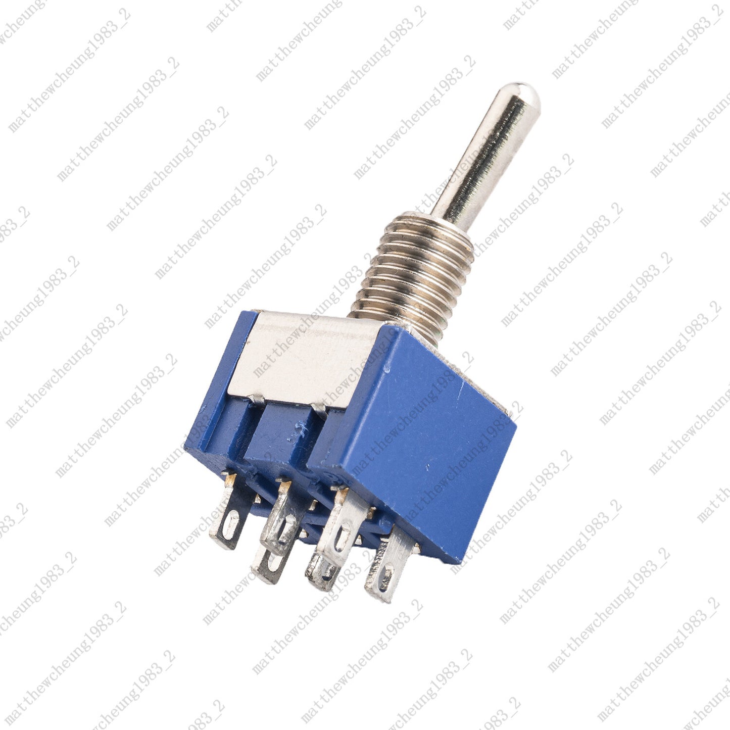 1 Pcs DPDT Blue 2 Way 6 Pin ON ON Guitar Mini Toggle Switch Car/Boat Switches