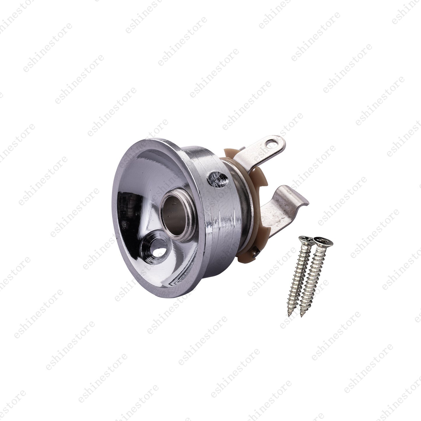 3 Colors Thickened Round Cup Jack Plate Output Socket with Screws for Telecaster