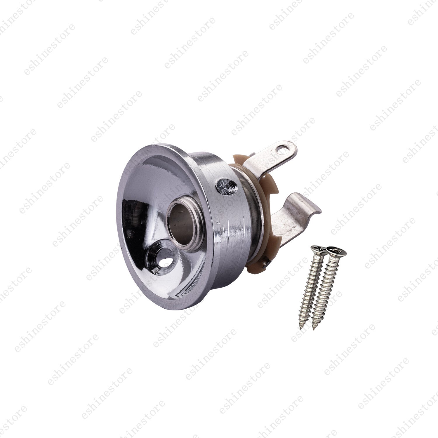 3 Colors Thickened Round Cup Jack Plate Output Socket with Screws for Telecaster