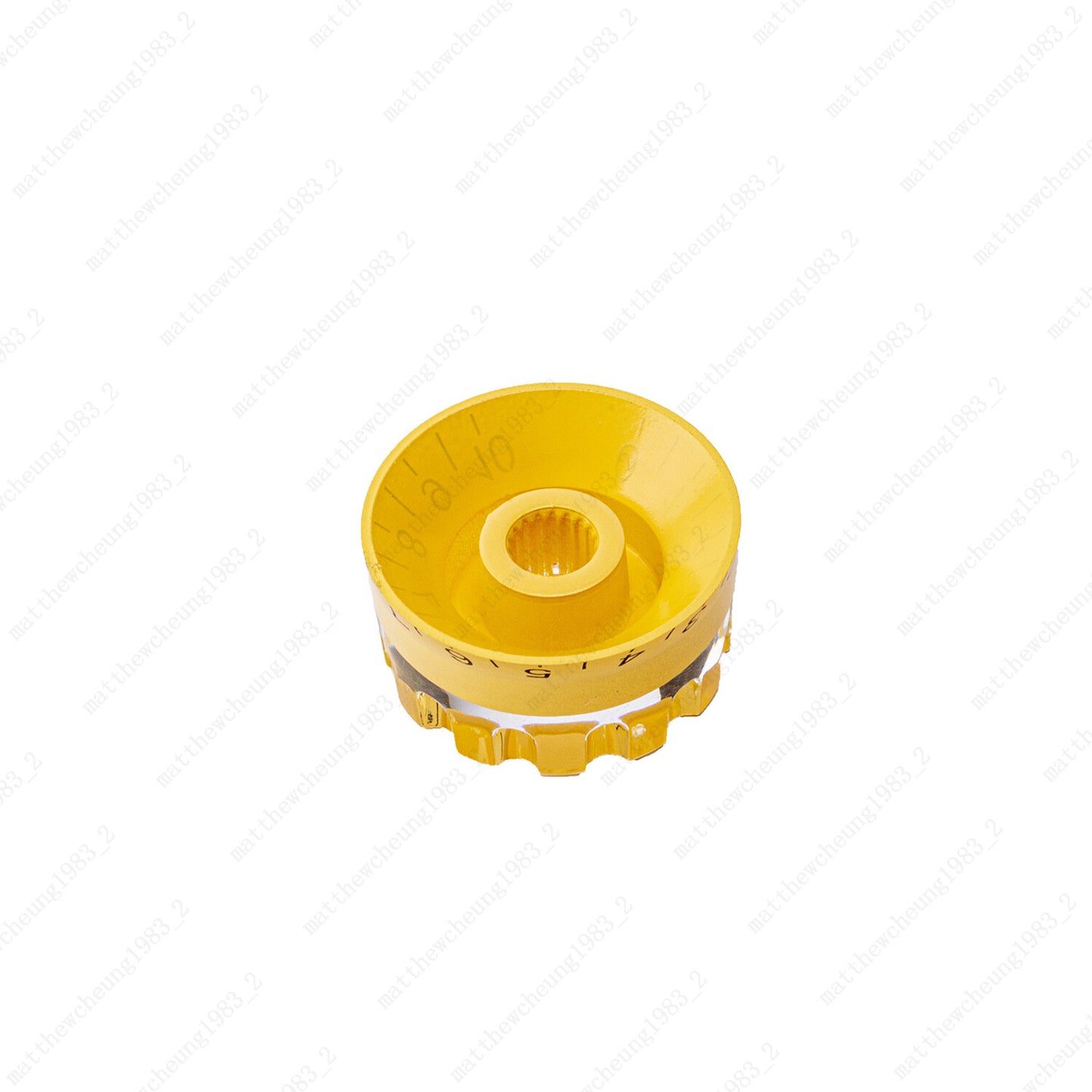 4x Yellow LP Style Guitar Control Knobs Speed Dial Knobs for Les Paul SG Guitar