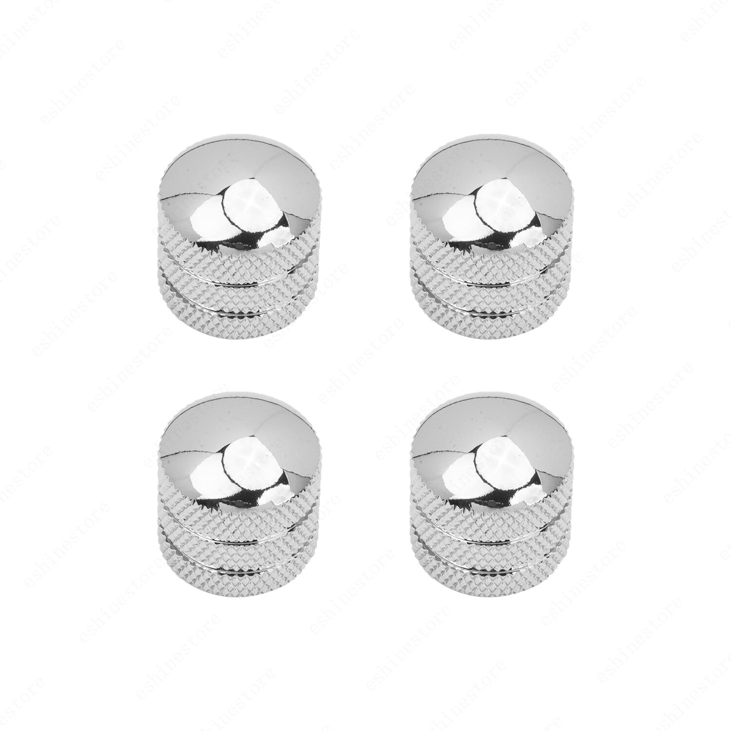 4 Pcs Dome Metal Guitar 6mm Shaft Volume Tone Knobs For Epi Gibson Les Paul SG