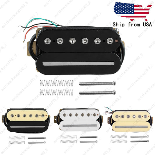 Guitar Humbucker Blade/Hex Screw Adjusting Dual Coil Guitar Pickup in 3 Colors