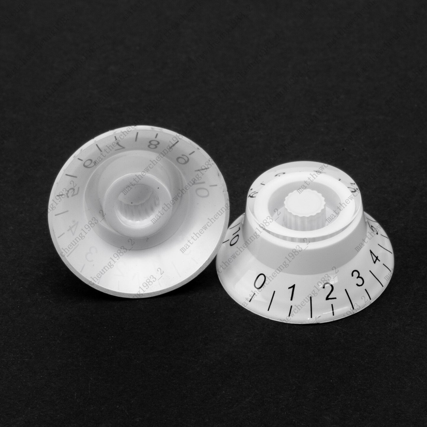 4 Pcs Guitar Bell Knobs 18 Fine Spline Top Hat Knobs Style for SG Les Paul