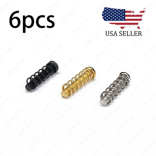 Guitar saddle screws and springs for bridge or tremolo M3 x 18mm in 3 Colors