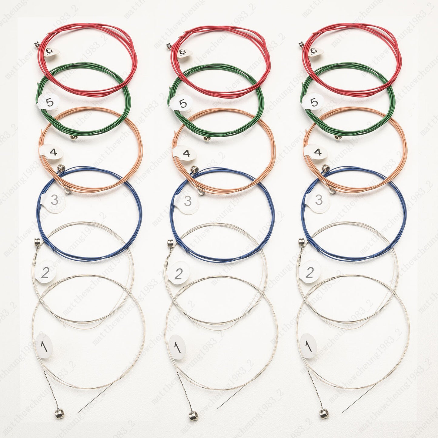 1-3 Set of 6 Guitar Strings Replacement Steel String For Acoustic Guitar 1st-6th